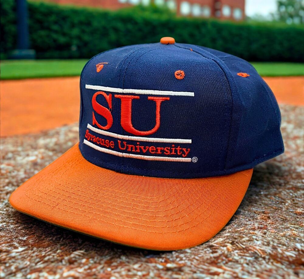 Syracuse University Orange The Game Snapback Hat Green Underbill Vintage 90’s